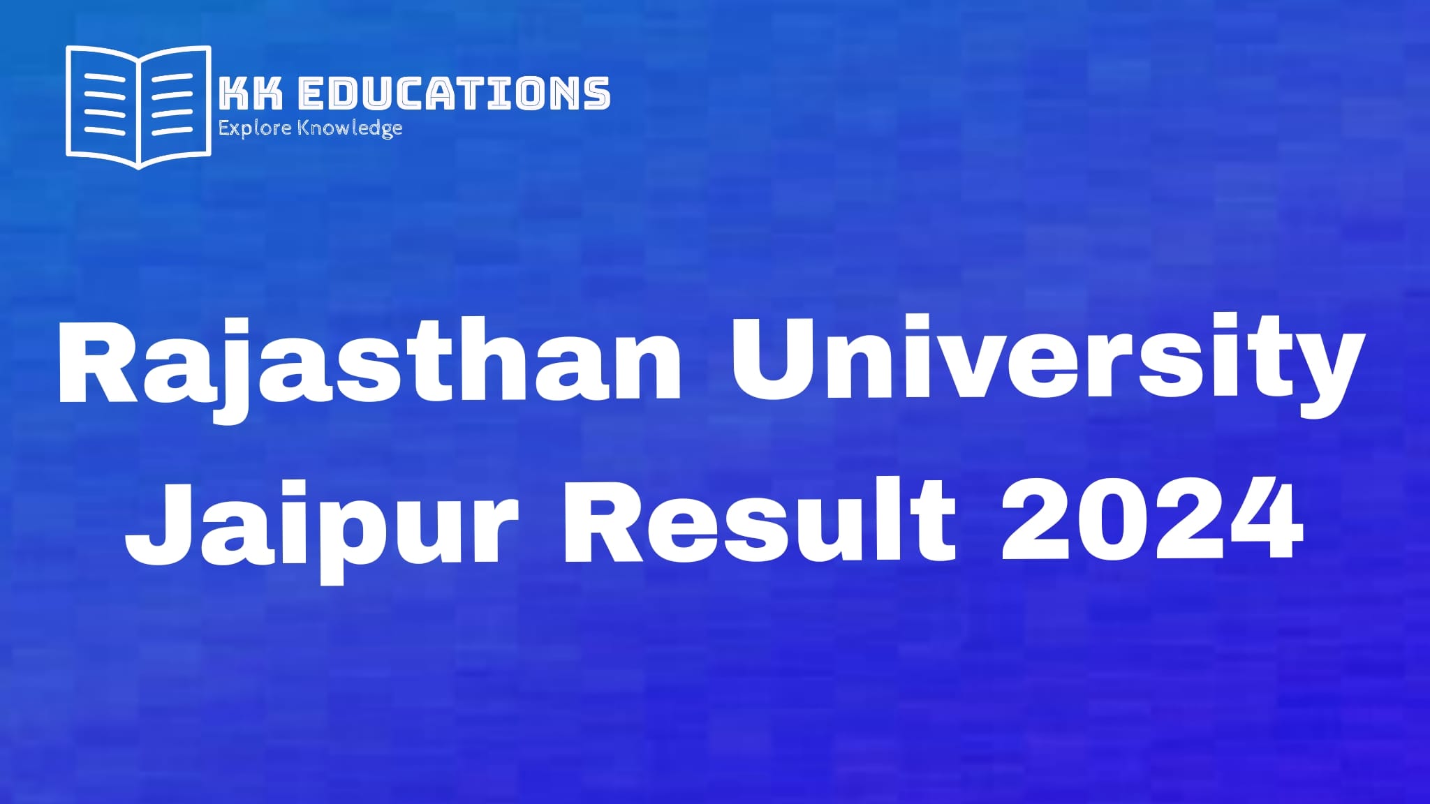 Rajasthan University Jaipur BA Final Year Supplementary Result 2024