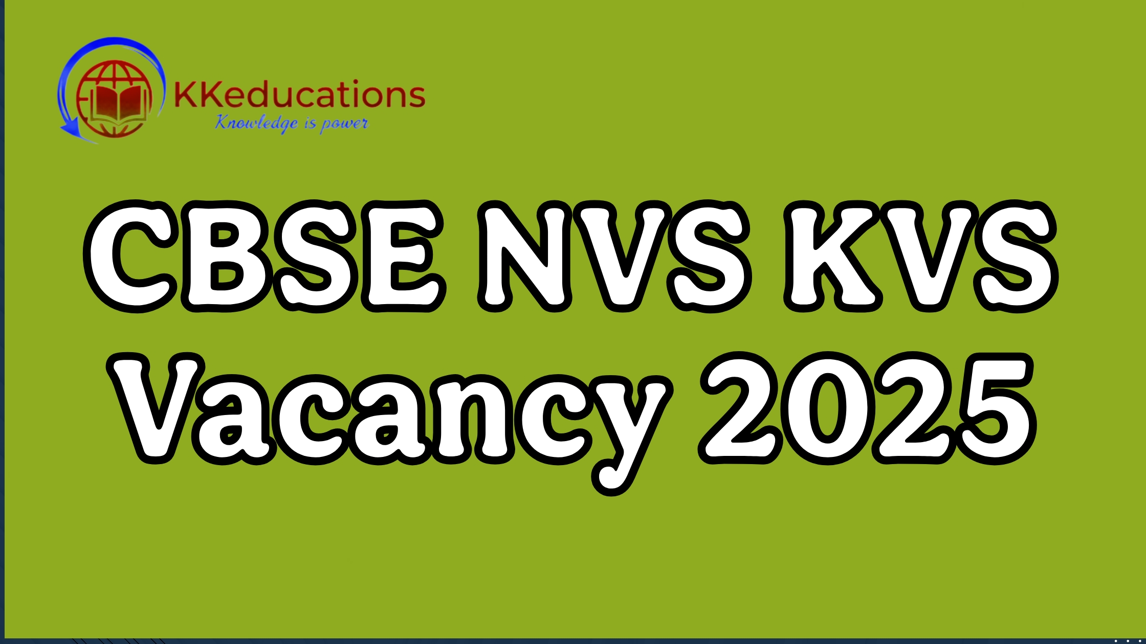 CBSE NVS KVS Vacancy 2025