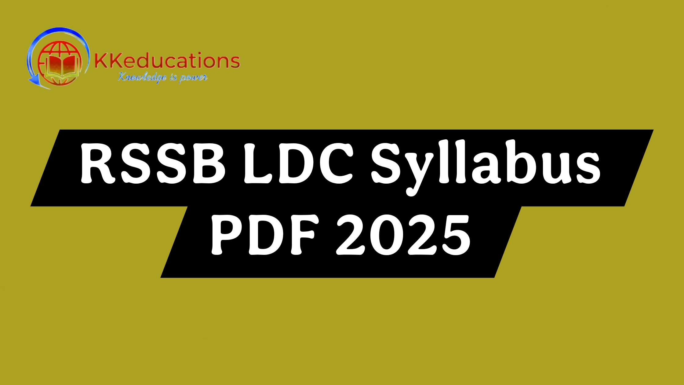 RSSB LDC Syllabus PDF Download 2025