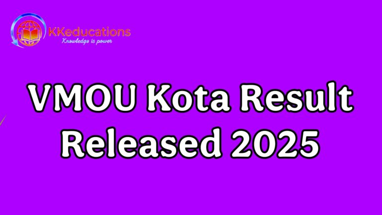 VMOU Kota Result Released 2025