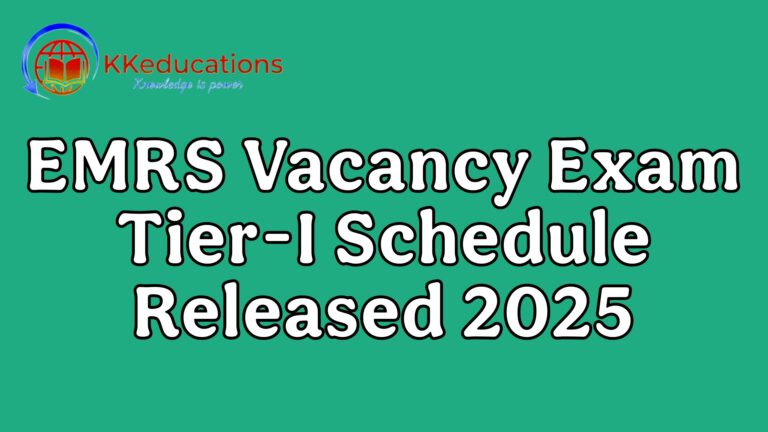 Eklavya Model Residential Schools Exam Tier-I Schedule Released 2025