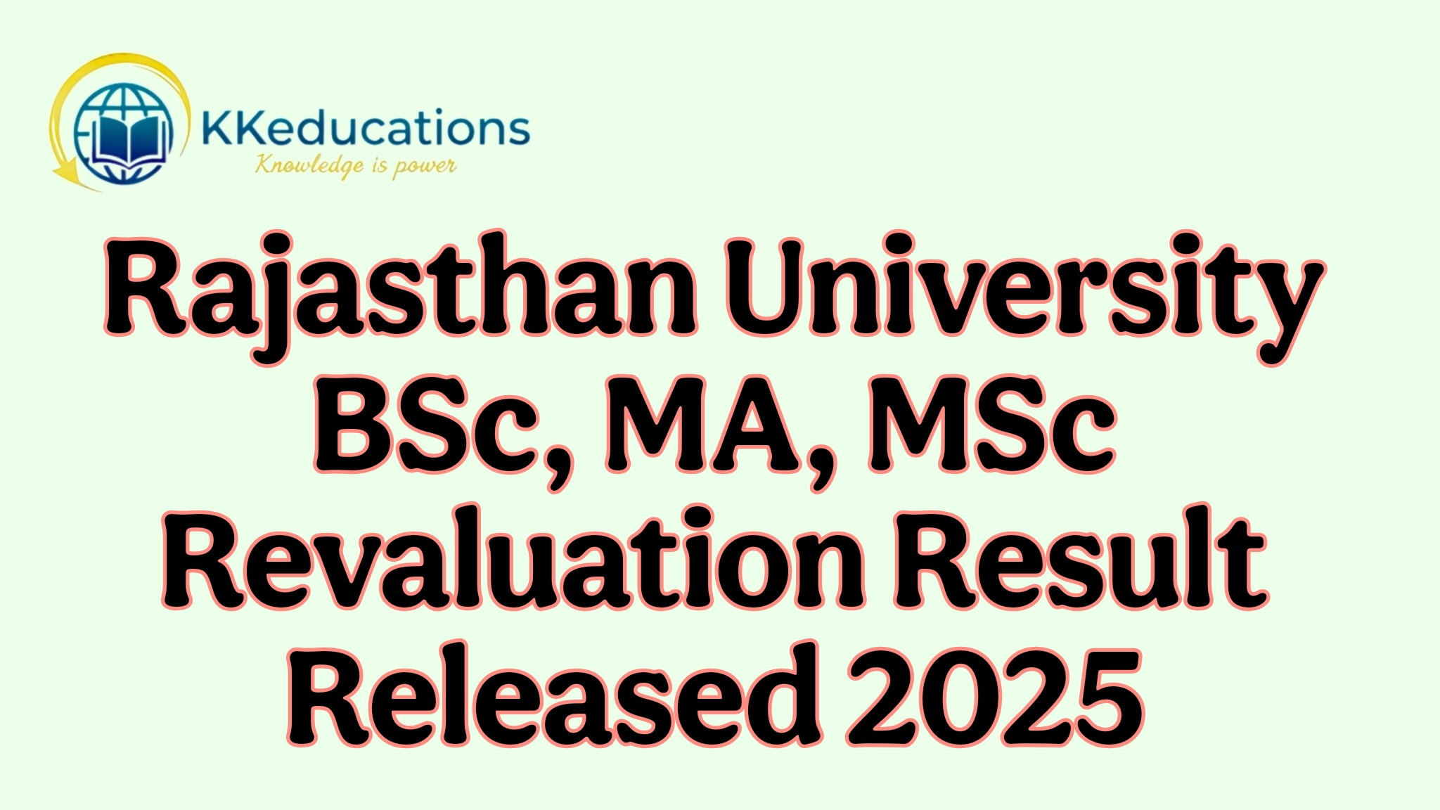 Rajasthan University BSc, MA, MSc Revaluation Result Released 2025