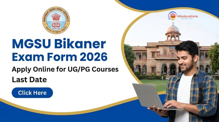 MGSU Bikaner Exam Form 2026