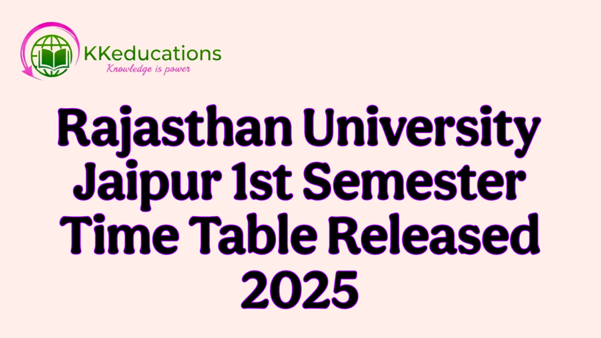 Rajasthan University Jaipur BA, BSc, BCom Regular 1st Semester Time Table Released 2025