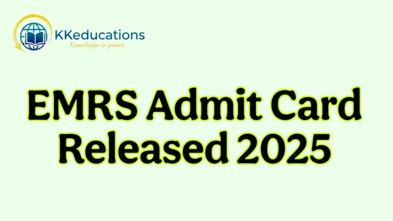 EMRS Admit Card Released 2025