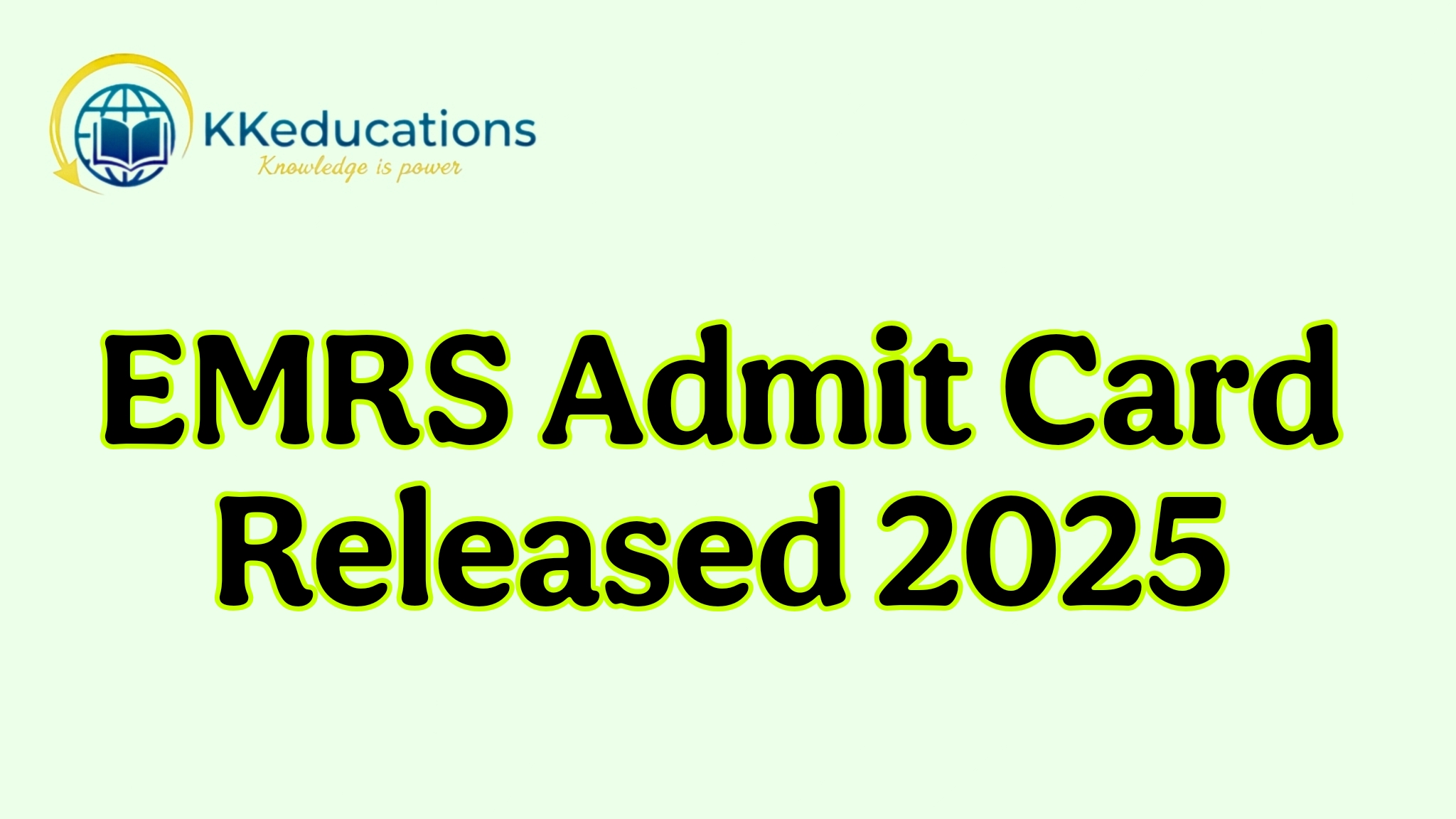 EMRS Admit Card Released 2025