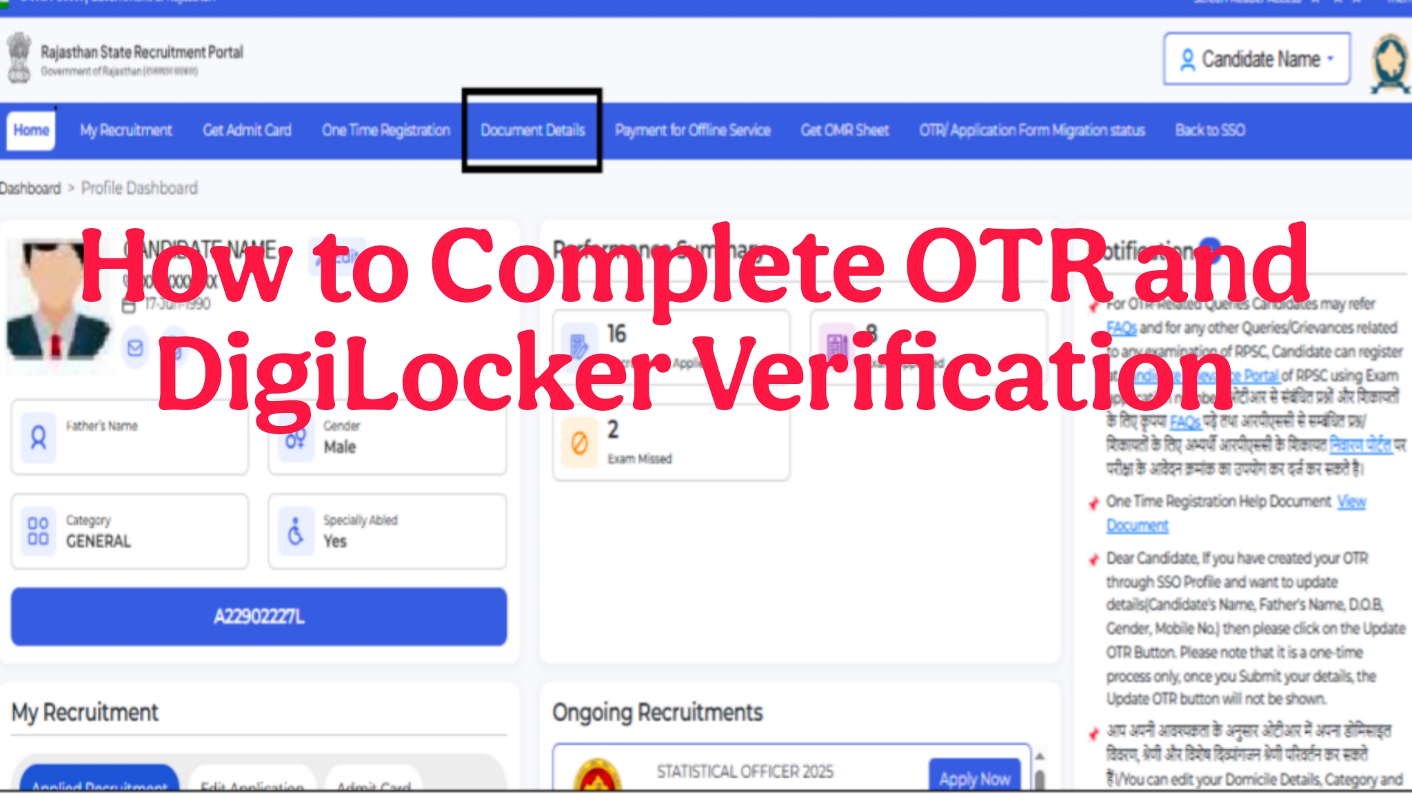 RSMSSB New Online Application Rules 2025