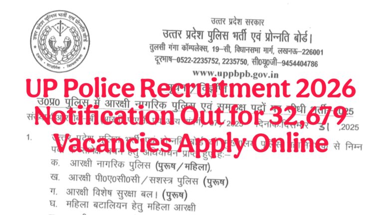 UP Police Recruitment 2026