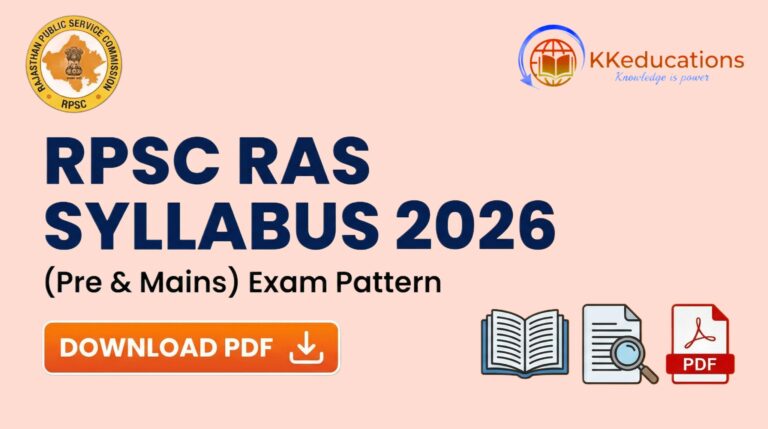 RPSC RAS Syllabus 2026 (Pre & Mains)