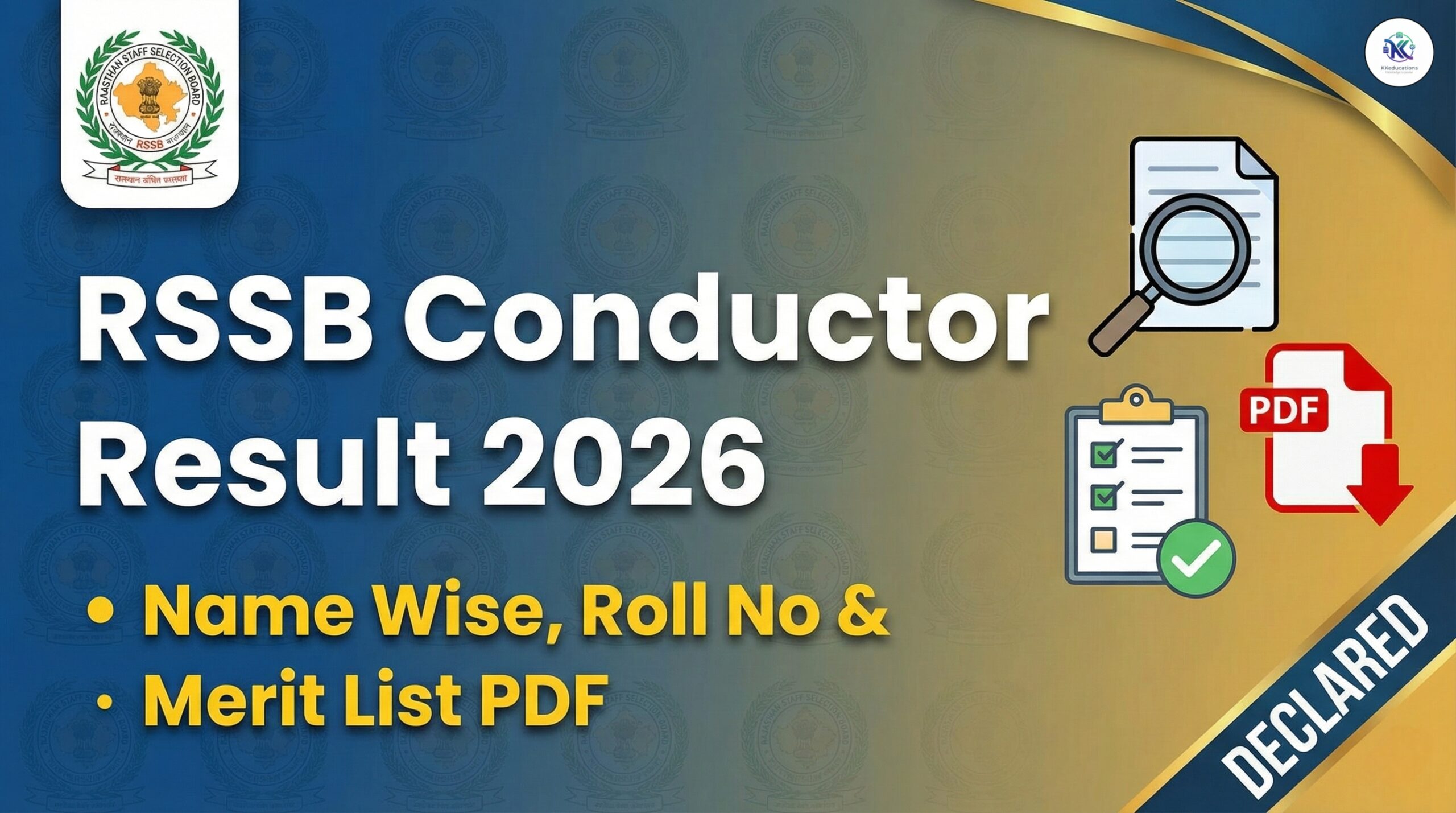 RSSB Conductor Result 2026