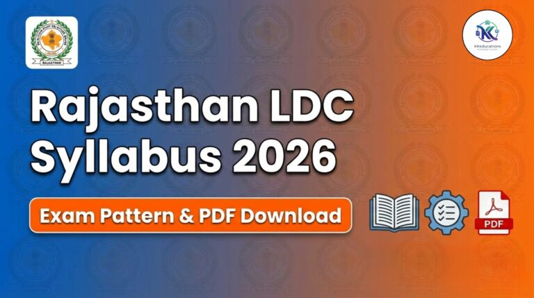 Rajasthan LDC Syllabus 2026