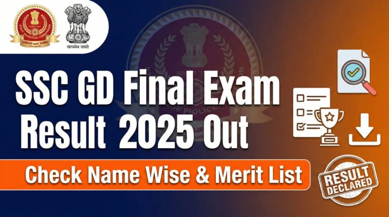 SSC GD Final Exam Result 2025