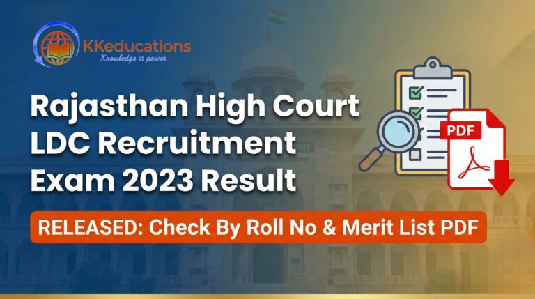 Rajasthan High Court LDC Recruitment Exam 2023 Result