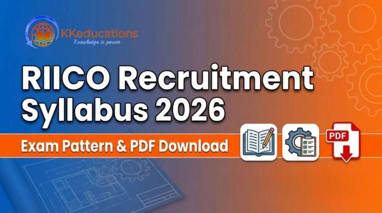 RIICO Recruitment Syllabus 2026