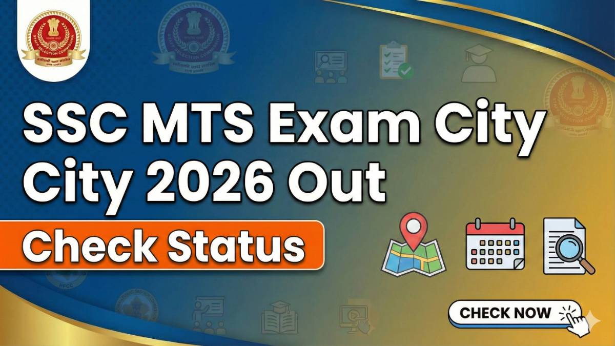 SSC MTS Exam City 2026