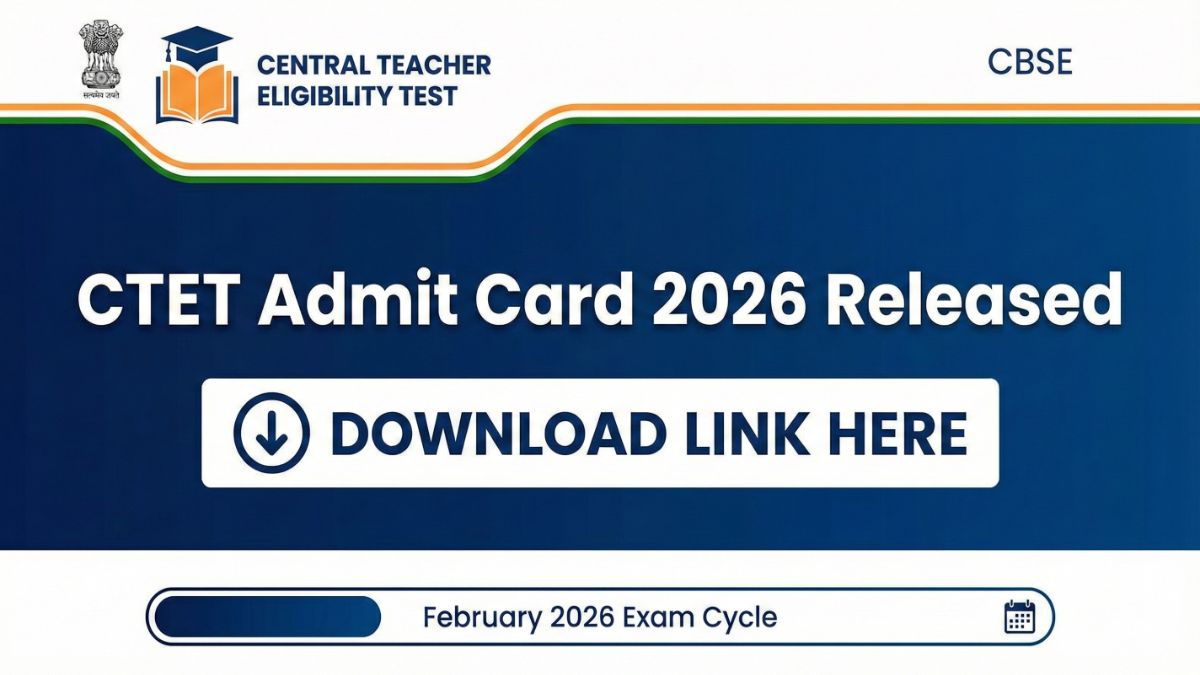 CTET Admit Card 2026