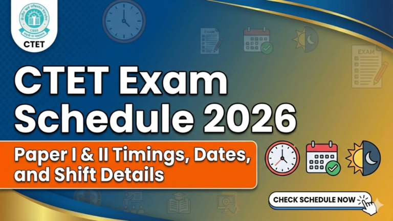 CTET Exam Schedule 2026