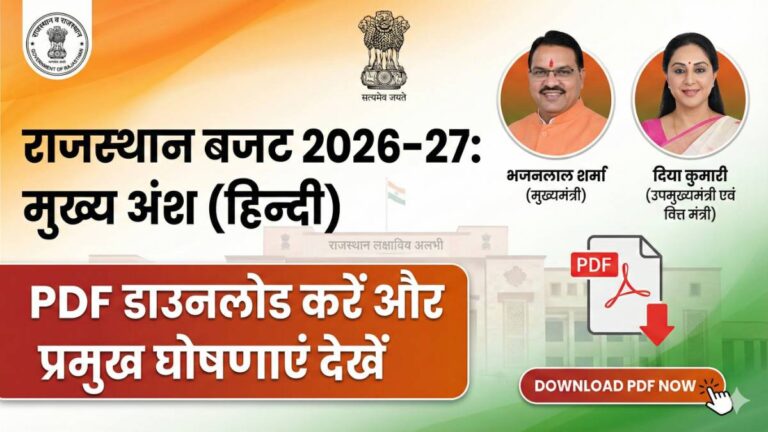 Rajasthan Budget 2026-27