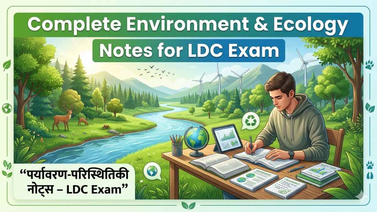 Complete Environment & Ecology Notes for LDC Exam | पर्यावरण-परिस्थितिकी