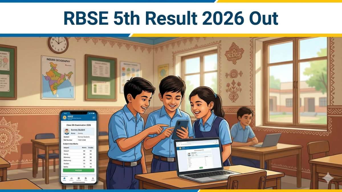 RBSE 5th Result 2026 Out: Check Rajasthan Board Class 5 Scorecard Online