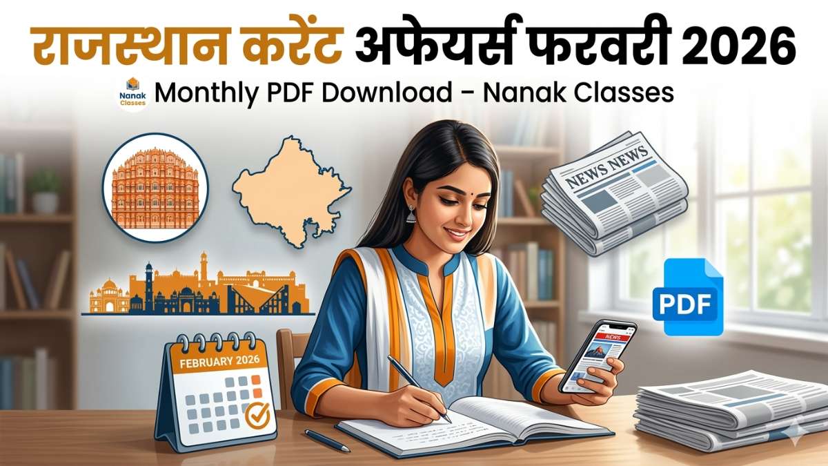 Nanak Classes Rajasthan Current Affairs February 2026 | Monthly PDF Download