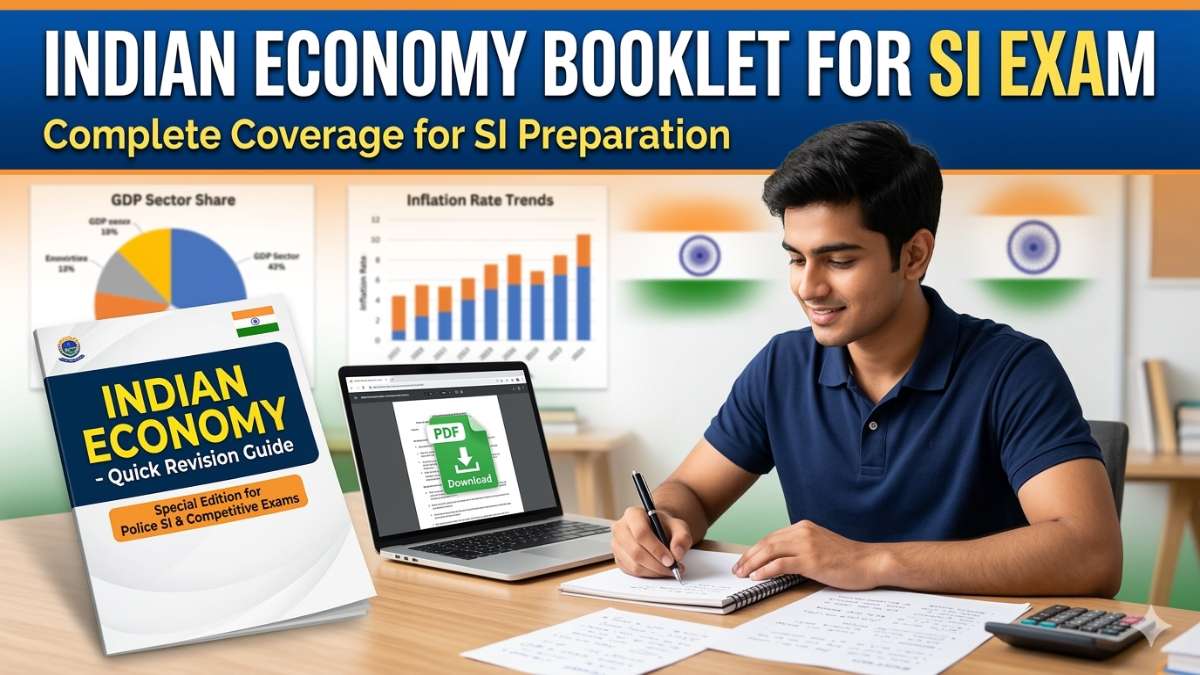 Kalam Academy Indian Economy Booklet for SI Exam PDF Download